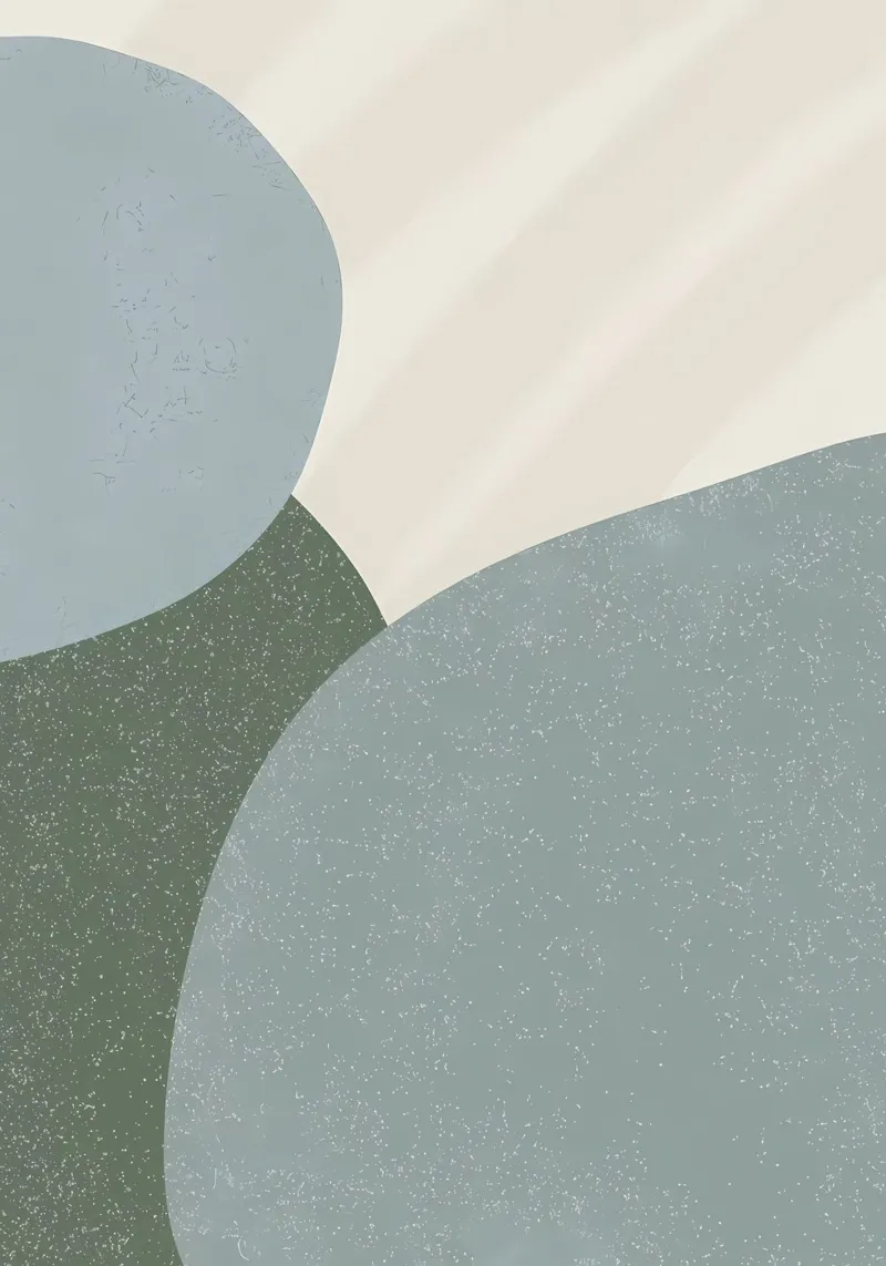 Abstracte zeepbel groene muur poster met kunststof frame van Aiden Garcia