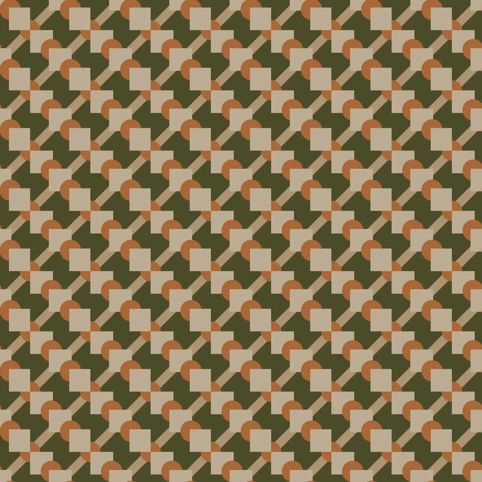 Geometrical pattern canvas by Little Dean