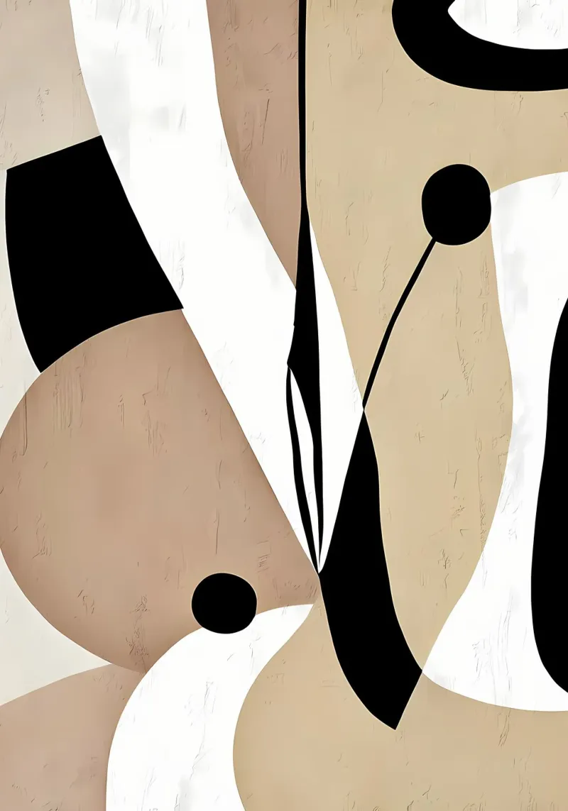 Beige Astratto moderno plexiglass da Aiden Garcia