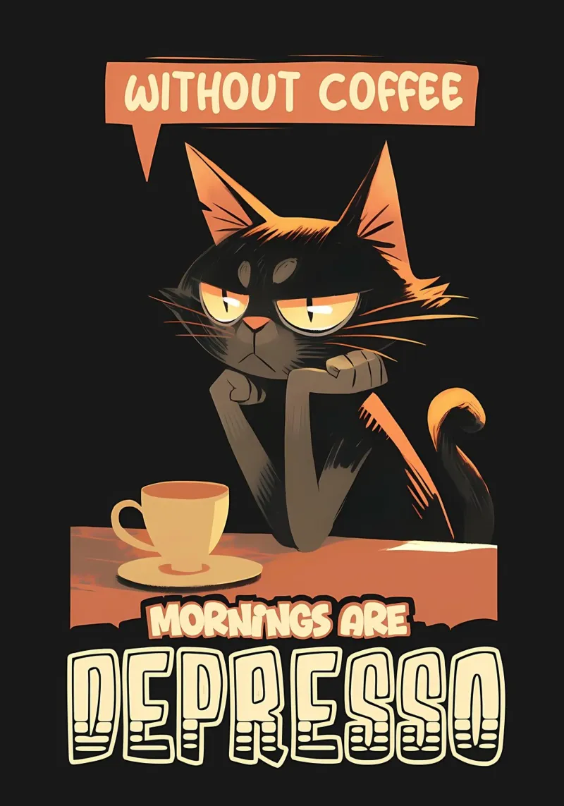 Mattina senza caffè gatto pellicola backlit da Bartosz Powalka