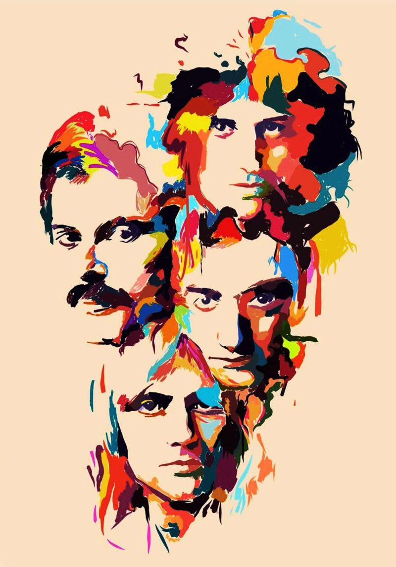 Art abstrait du groupe Queen hahnemühle de Hantamrata
