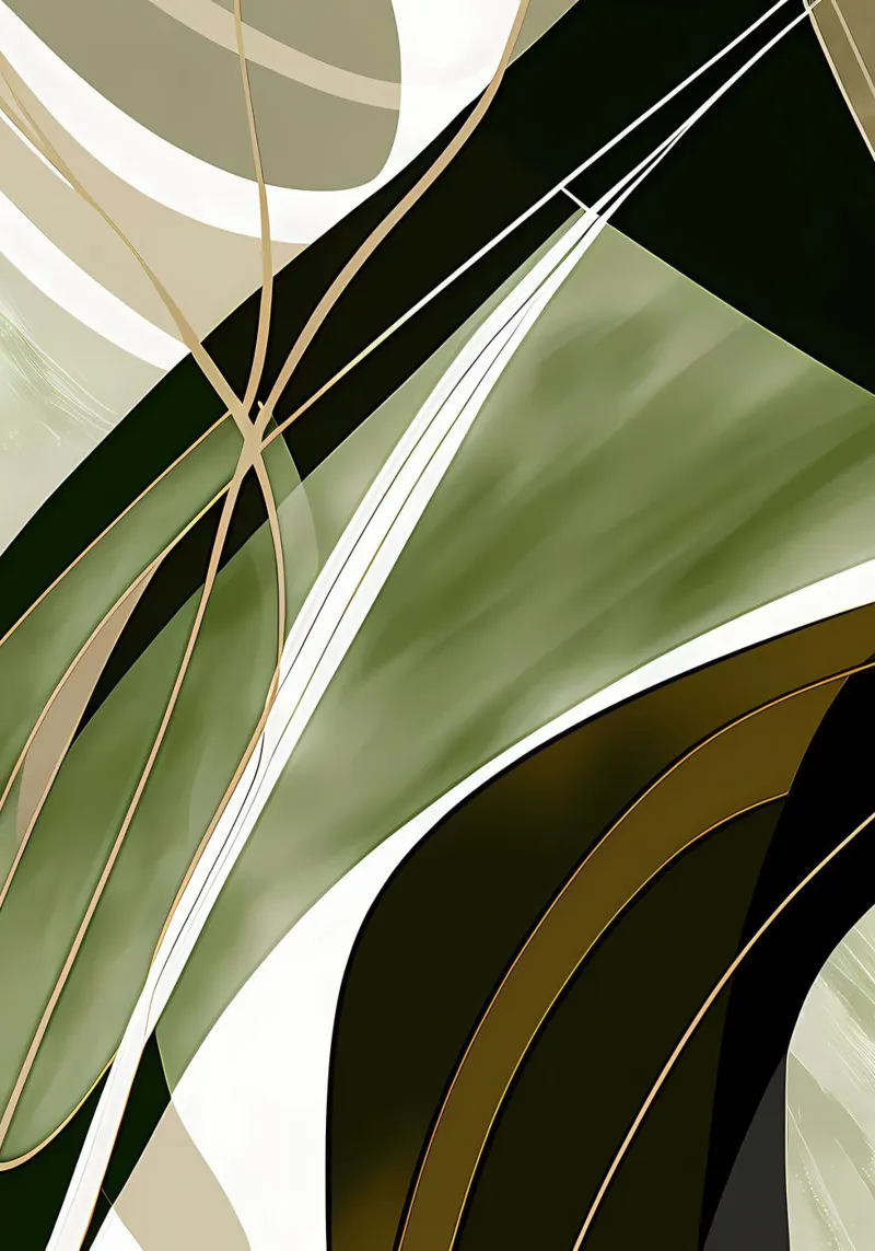 Oro e verde astratto pellicola backlit da Aiden Garcia