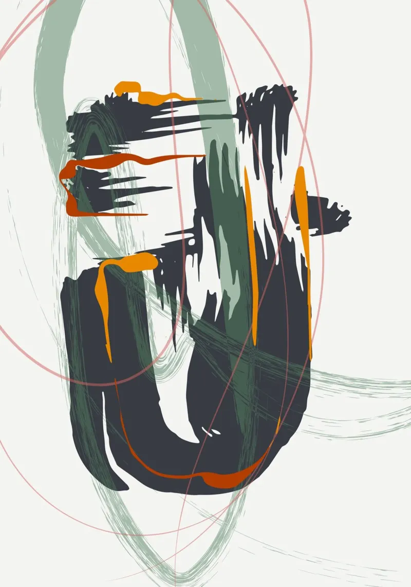 Bold sweeping brushstrokes pellicola backlit da edsonramosart