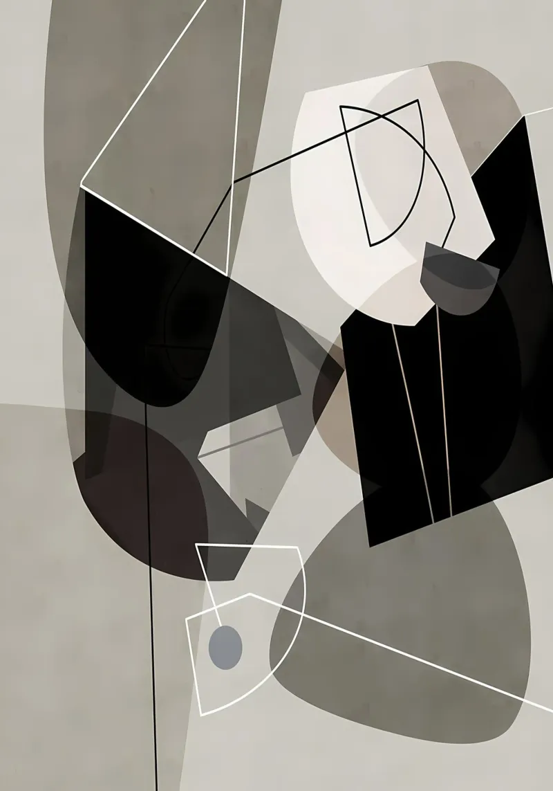 Arte minimale 107 poster con telaio in plastica da Aiden Garcia