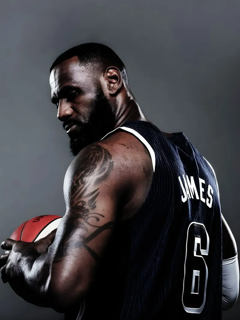 L. James pellicola backlit da Low poly art