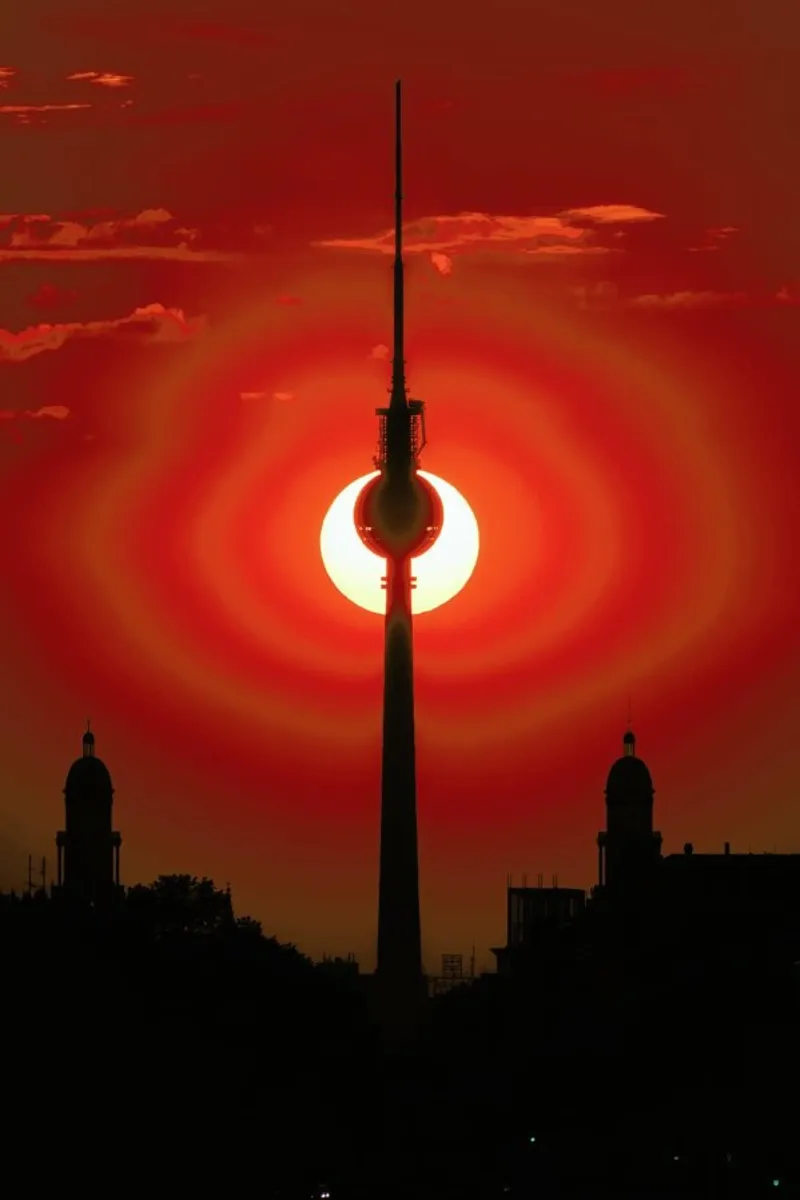 Berlin - Partial Eclipse - Jean Claude Castor carta hahnemühle da Pictufy