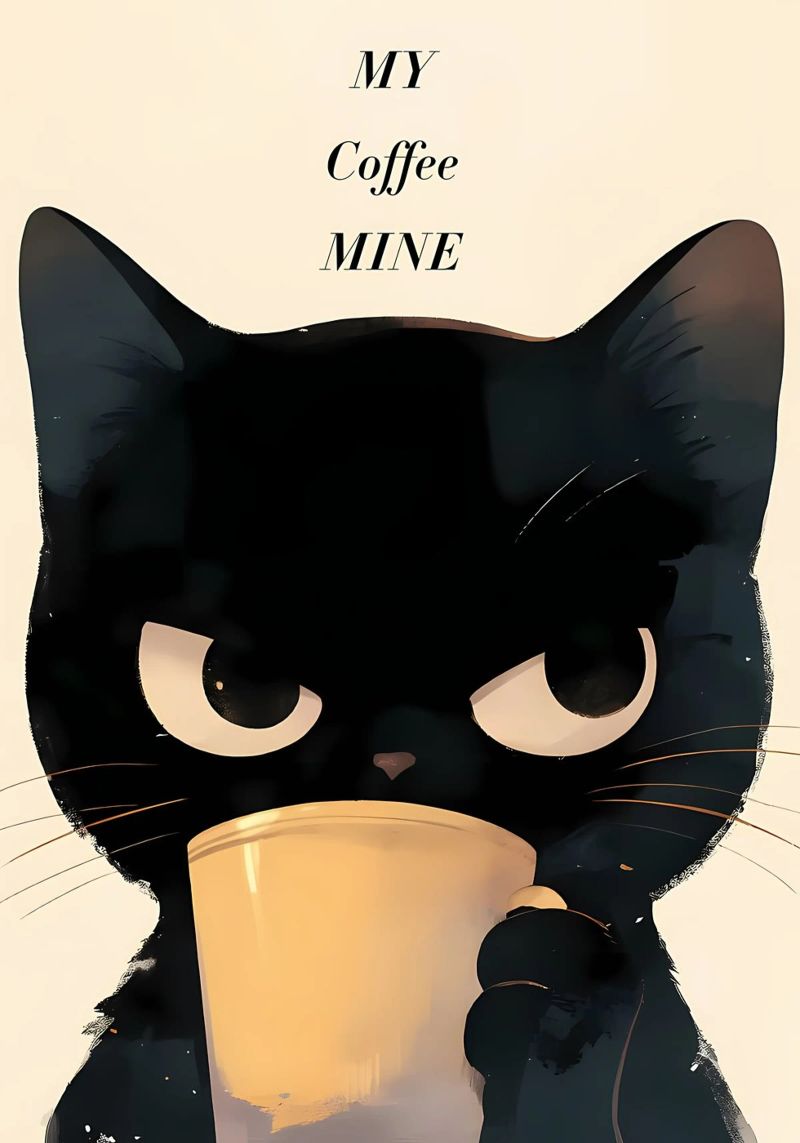 Caffè Grumpy Cat pellicola backlit da Bartosz Powalka