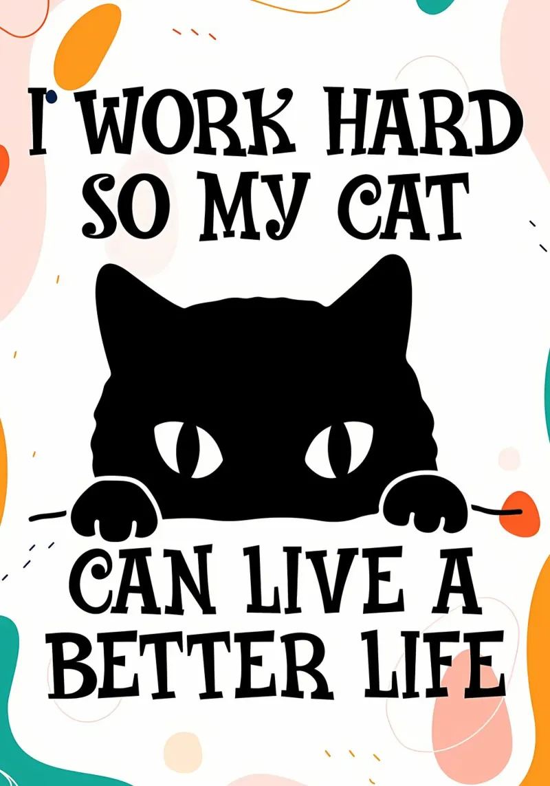 My Cat Can Live Better hahnemühle by Bartosz Powalka
