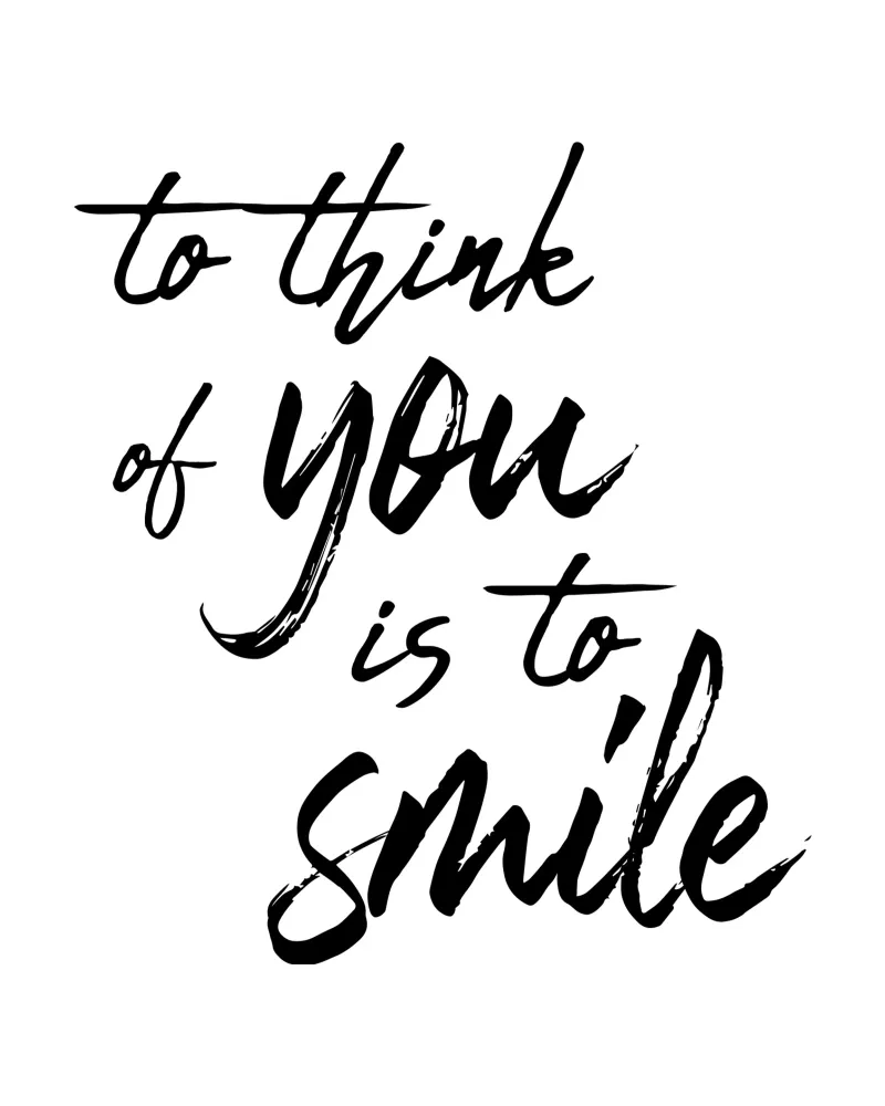 To Think Of You Is To Smile pellicola backlit da Typo Designs