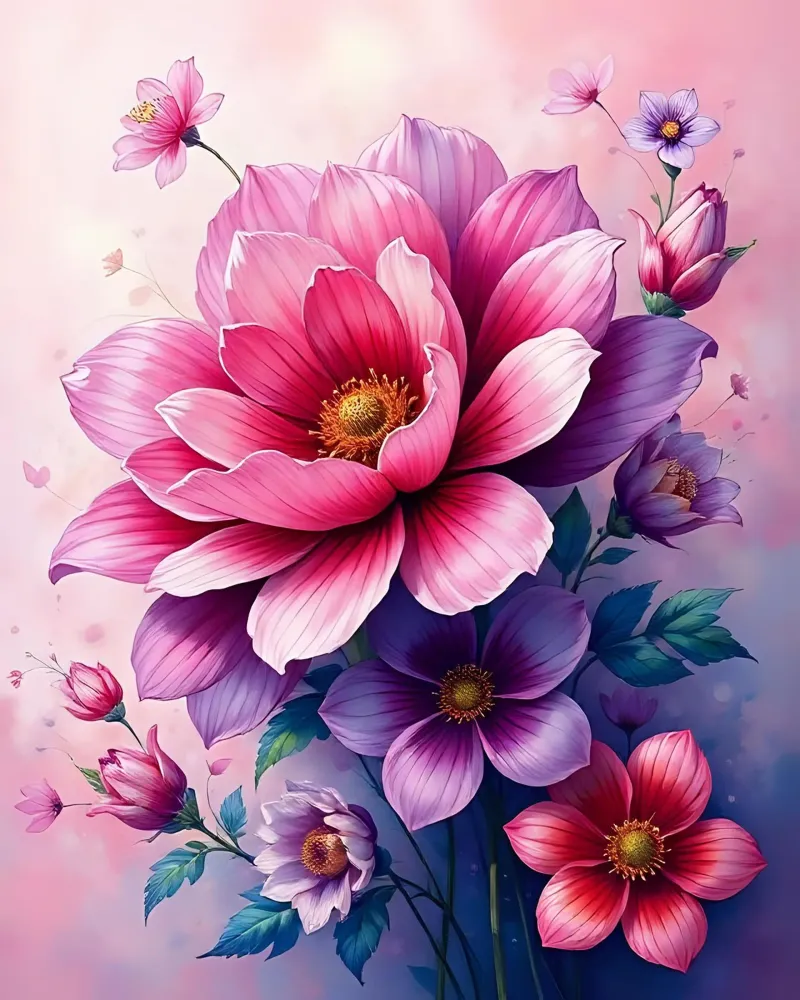 Blumen_2 pellicola backlit da Pink- und LoveArt by LK