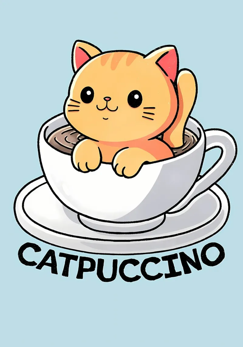 Cappuccino cat pellicola backlit da Bartosz Powalka