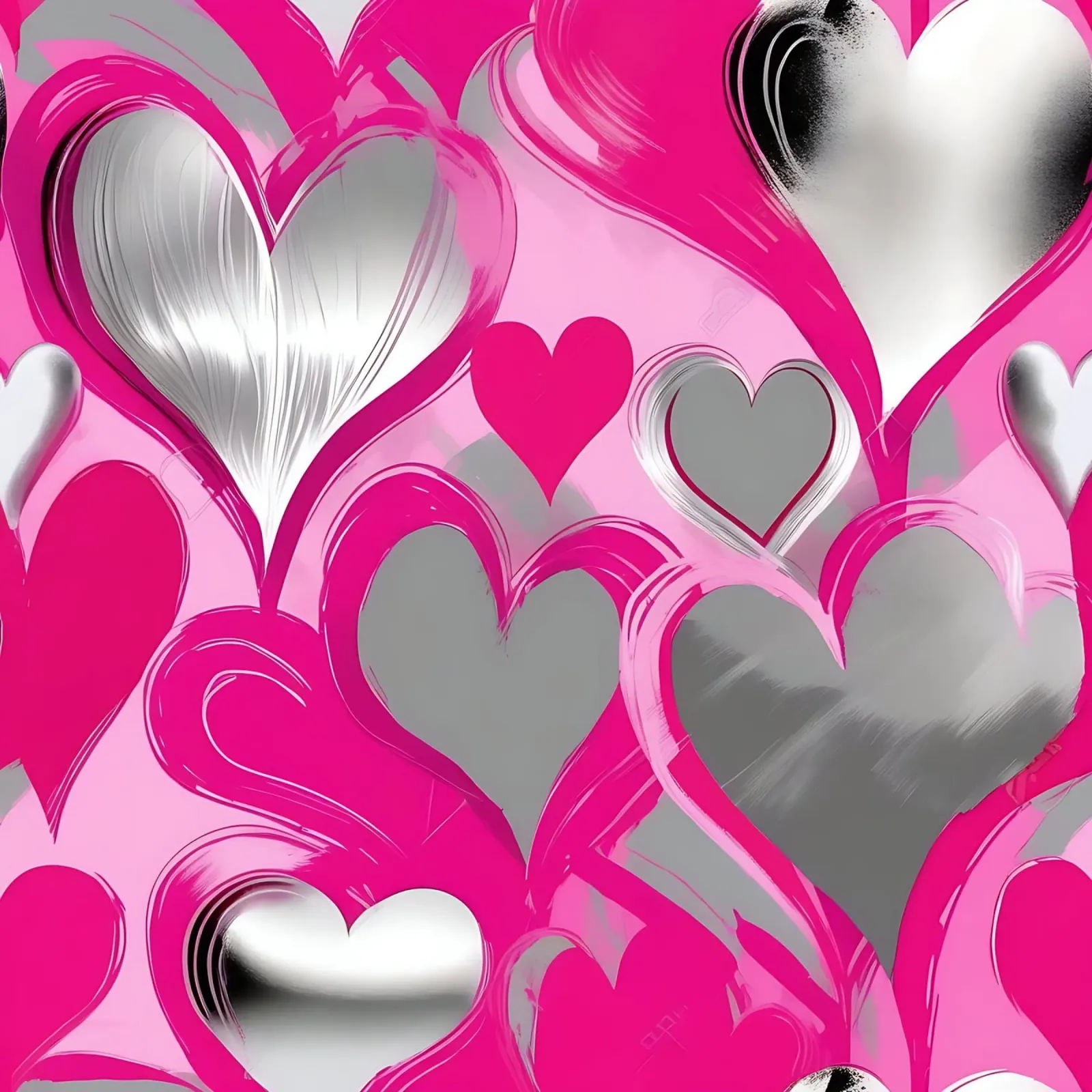 cuori_rosa_argento_2 pellicola backlit da Pink- und LoveArt by LK