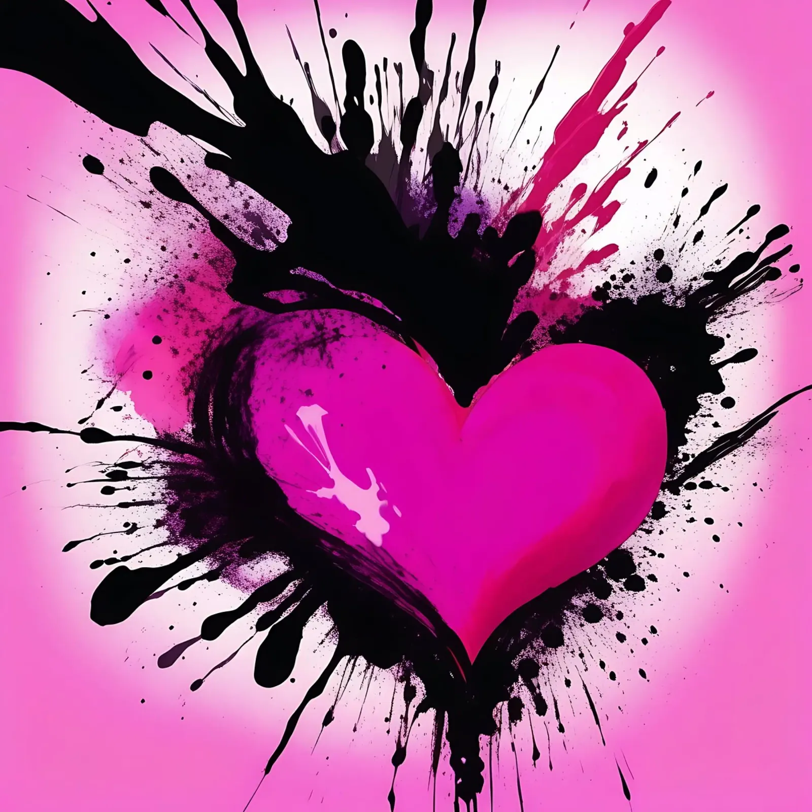 cuore_rosa_nero_2 pellicola backlit da Pink- und LoveArt by LK