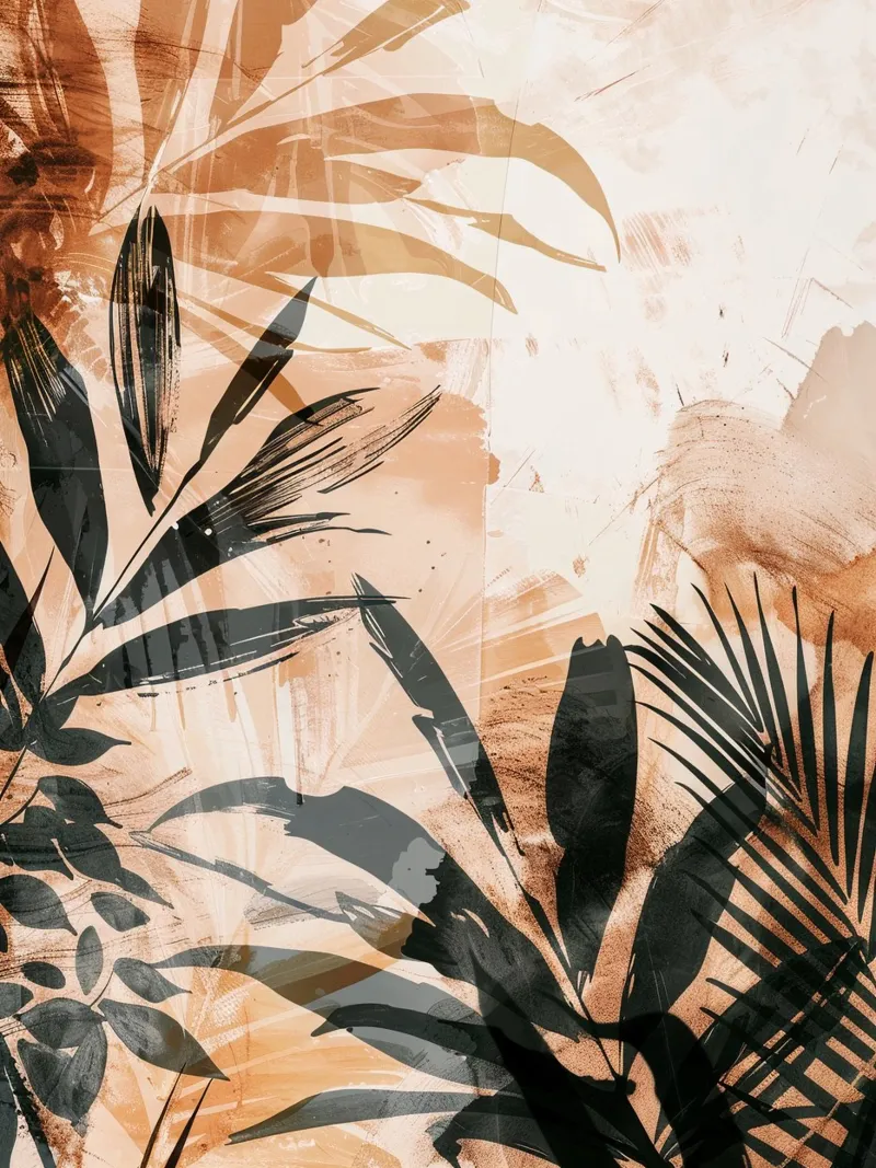 Leaves Boho A pellicola backlit da Mateo