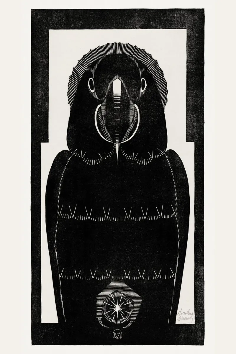 Samuel Jessurun de Mesquita - Macaw carta hahnemühle da Old Masters