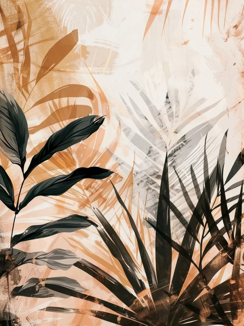 Leaves Boho B pellicola backlit da Mateo