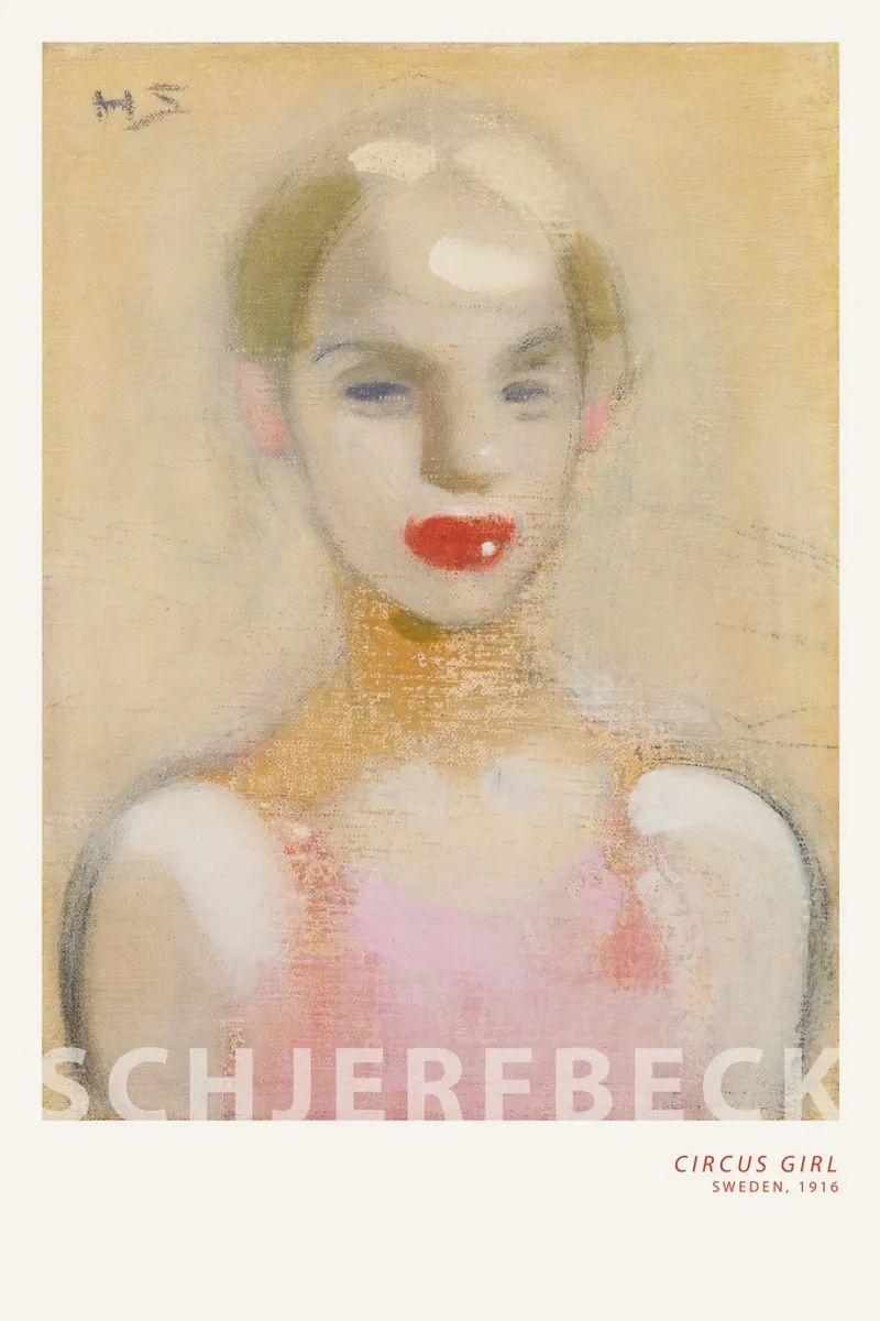 Helene Schjerfbeck - Ragazza del circo poster da Old Masters