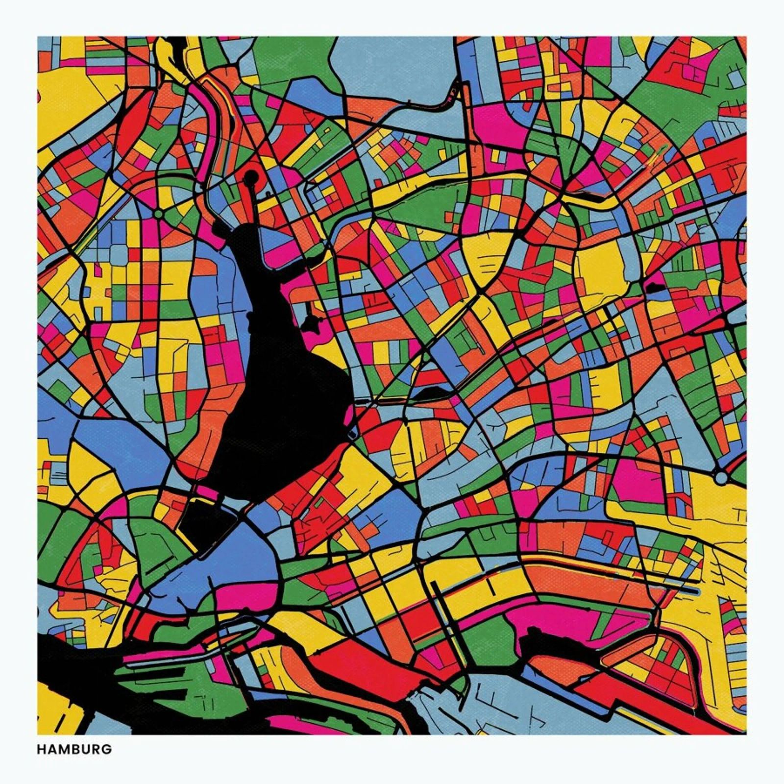 Hamburg poster by The Cartography Collection