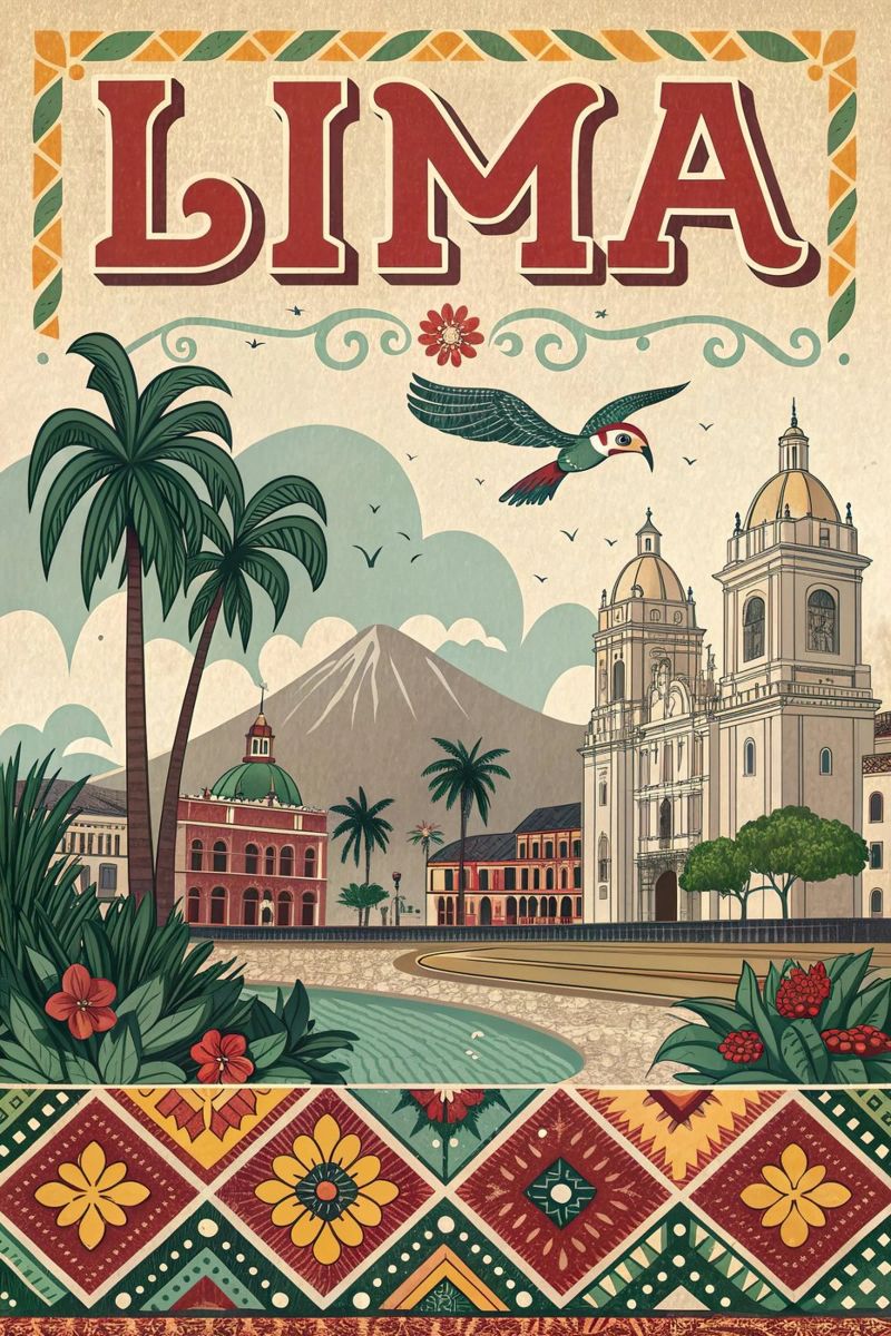 Cartel Lima vintage poster de ARTVI-SHOP