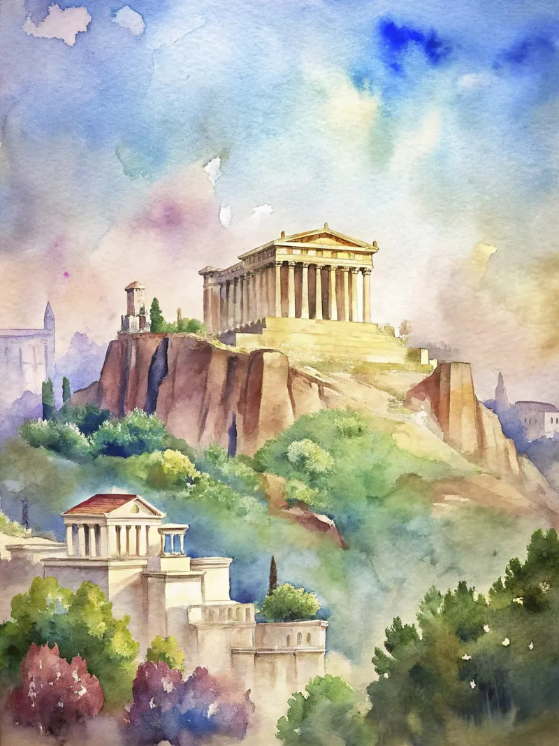Il Partenone Grecia pellicola backlit da ARTVI-SHOP