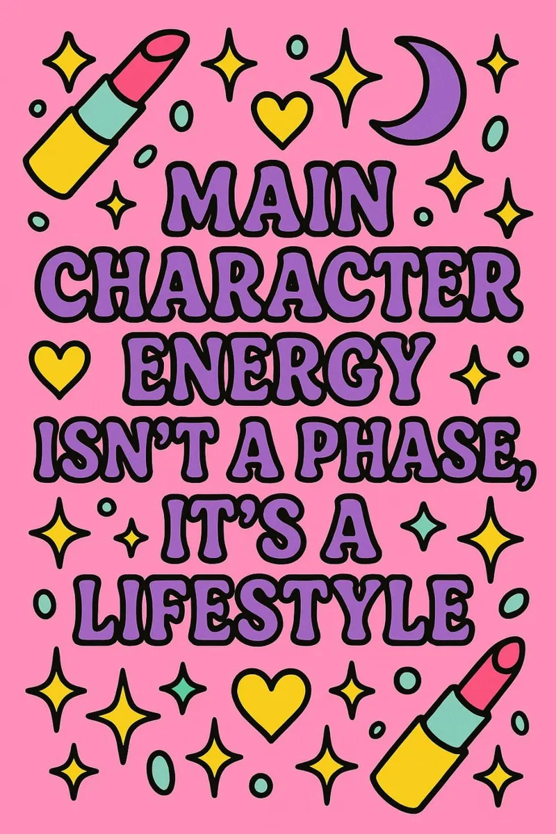 Main Character Energy poster da Marie Rosedale