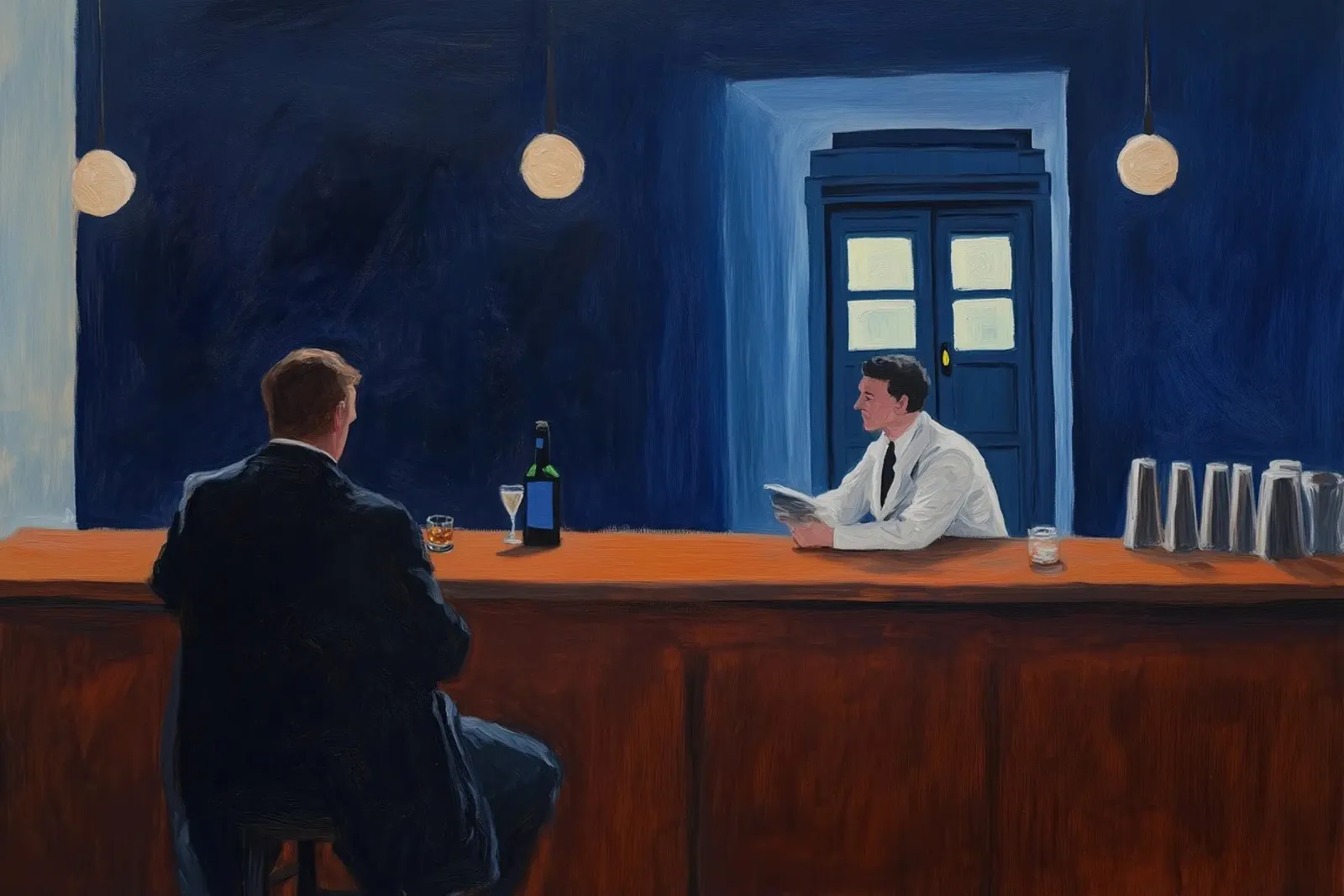 Empty Bar canvas by Art Center