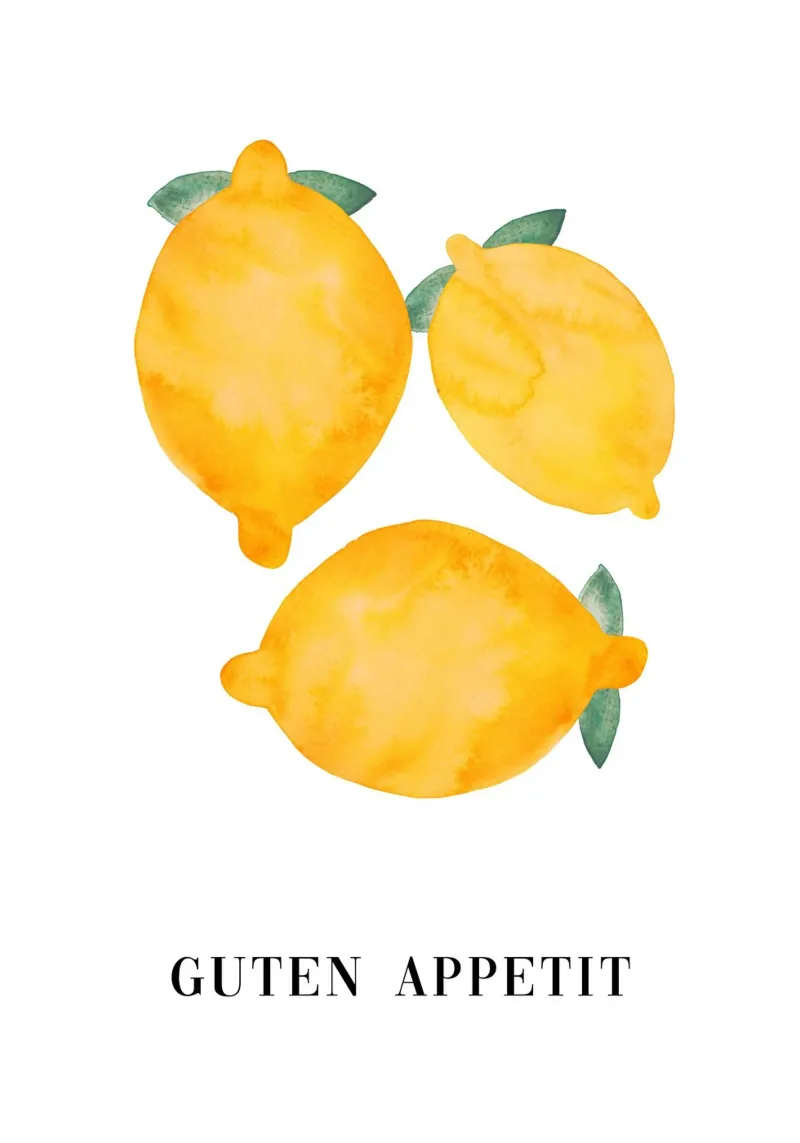 Zitronen - Guten Appetit poster da BAINAI