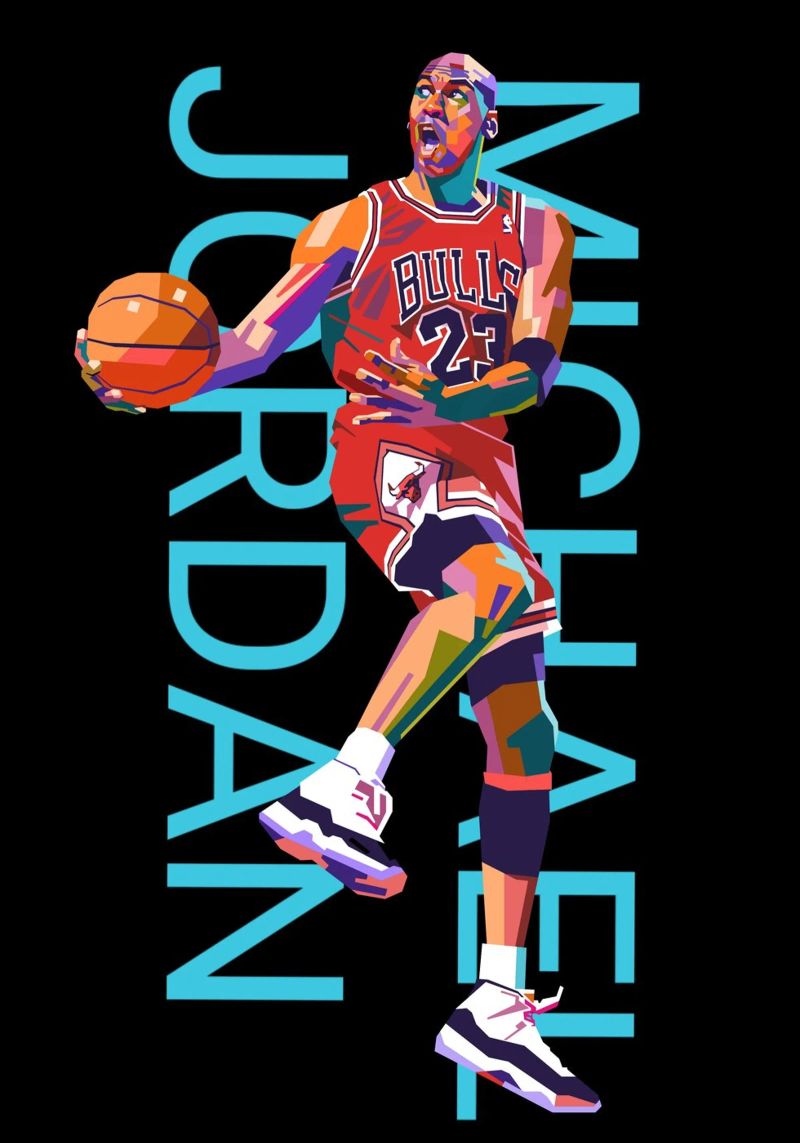 Michael Jordan art poster by Hantamrata