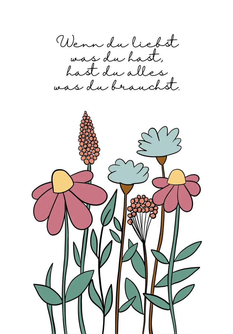 Wildblumen - wenn du liebst was du hast pellicola backlit da BAINAI