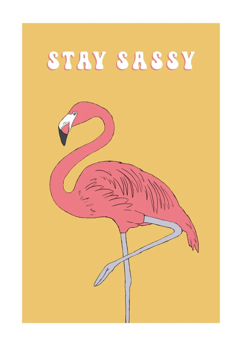 Stay sassy retro tela con Cornice a cassetta da BAINAI