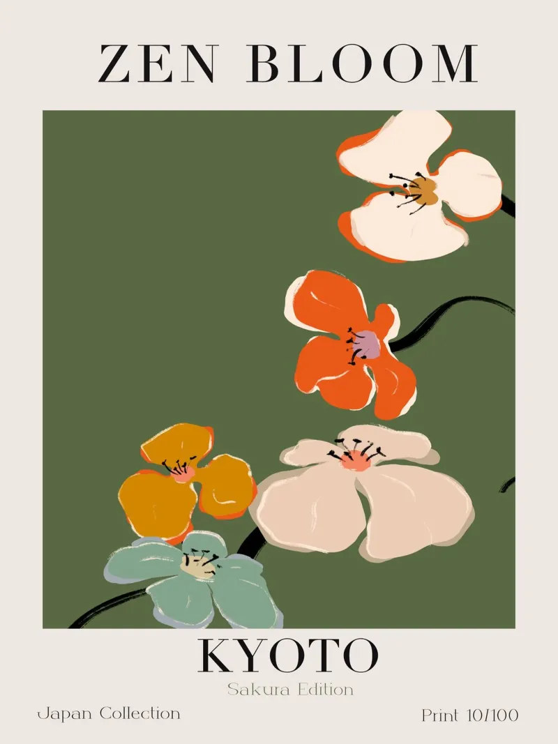 Zen Bloom No 10 poster da treechild