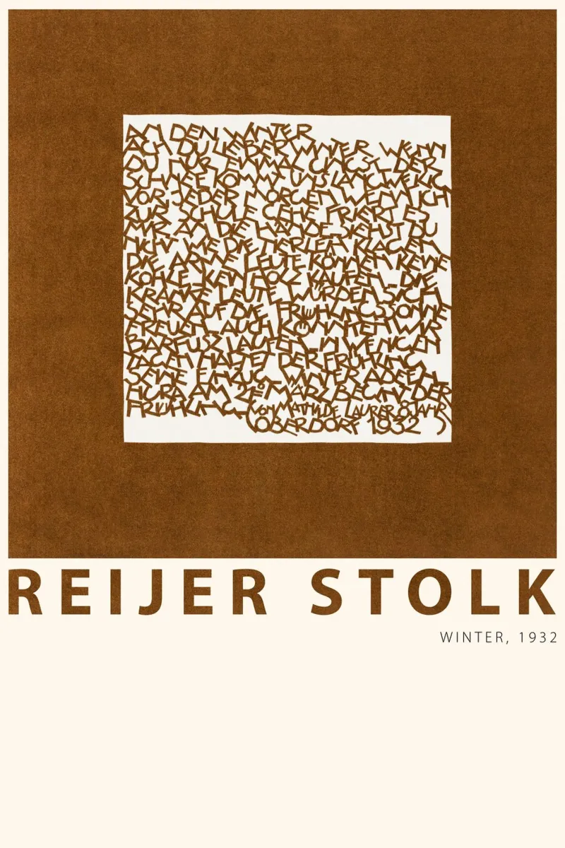 Reijer Stolk - Inverno poster con telaio in legno da Old Masters