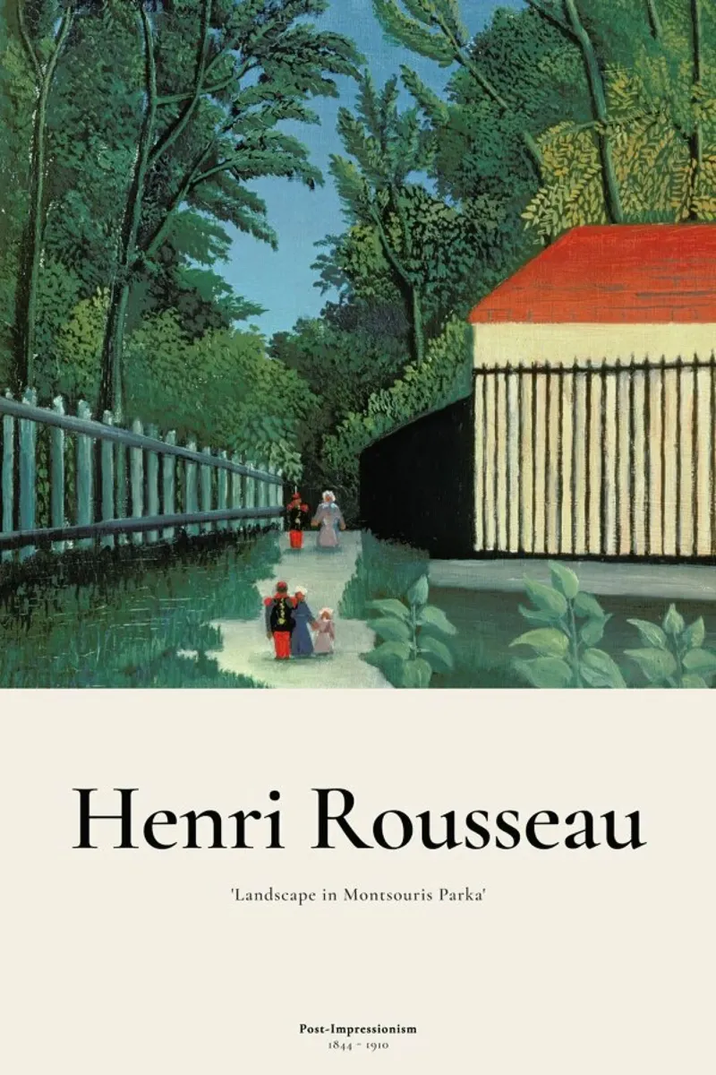 Rousseau - Landscape in Montsouris Park pellicola backlit da ARTOTHEK