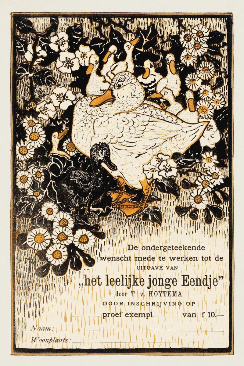 Theodorus van Hoytema - Le vilain petit canard poster de Old Masters