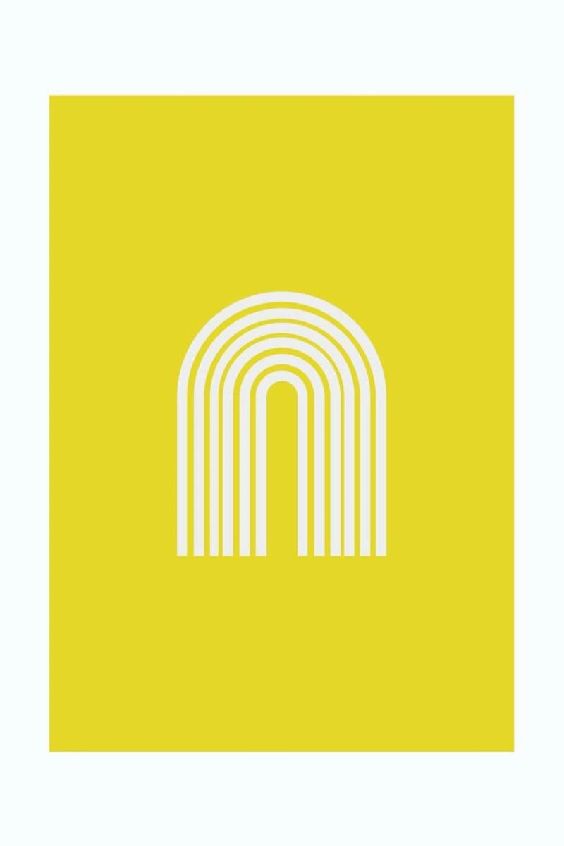 Rainbow in Yellow poster da Pure