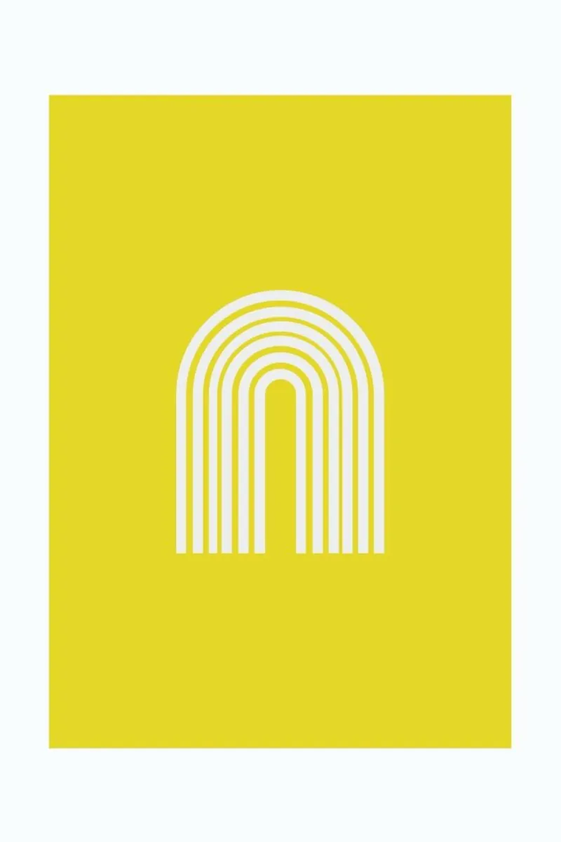 Rainbow in Yellow poster da Pure