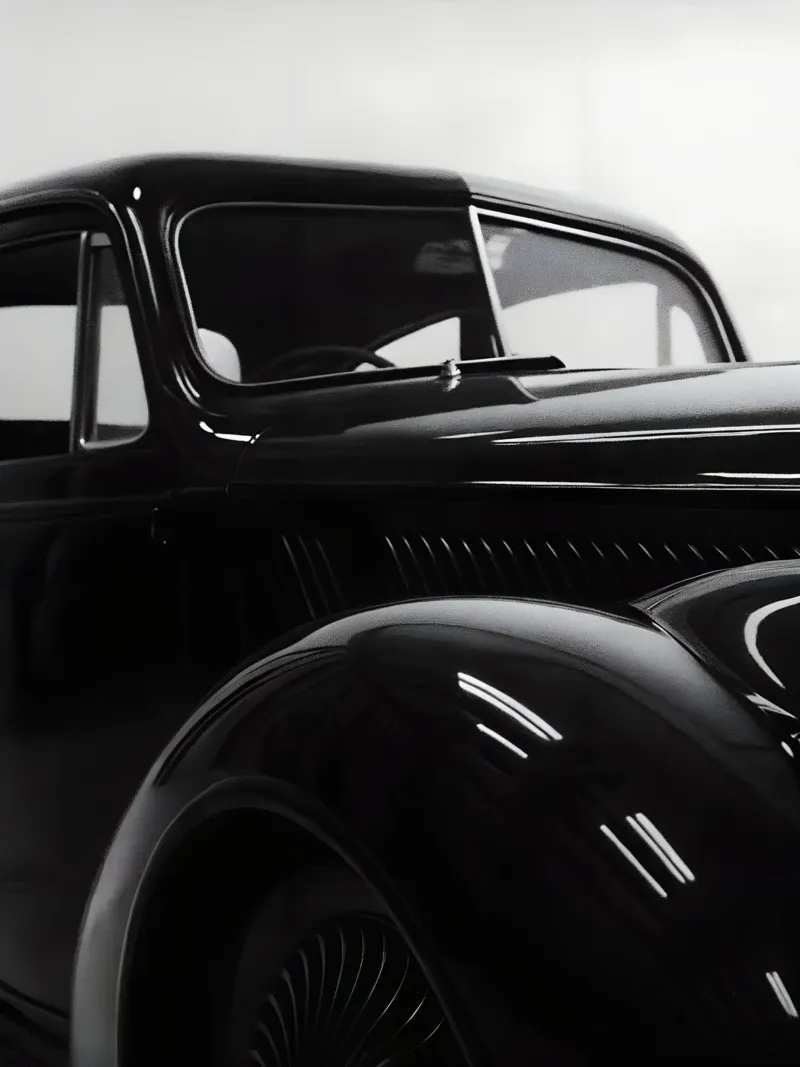 Auto d'epoca monocromatiche pellicola backlit da CAR EDITION