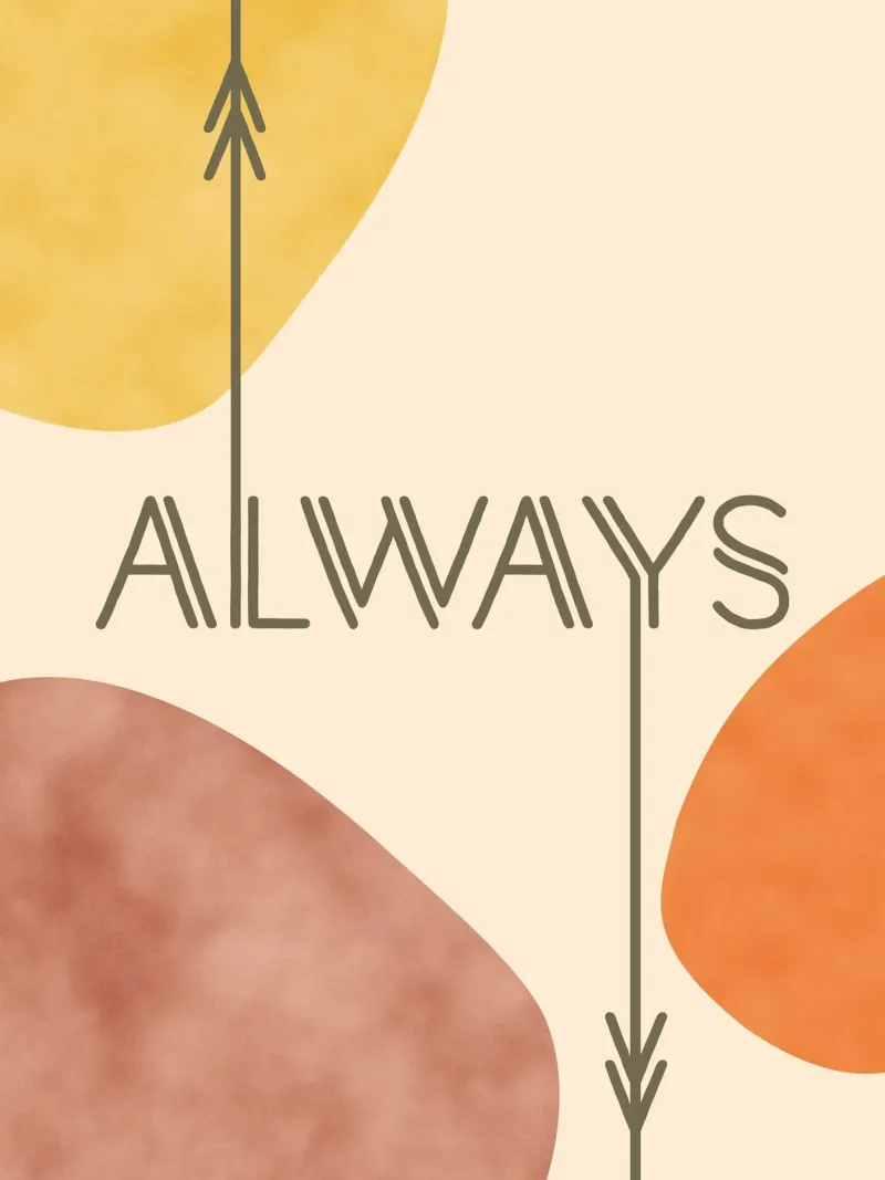 Always poster with aluminum frame by designdn