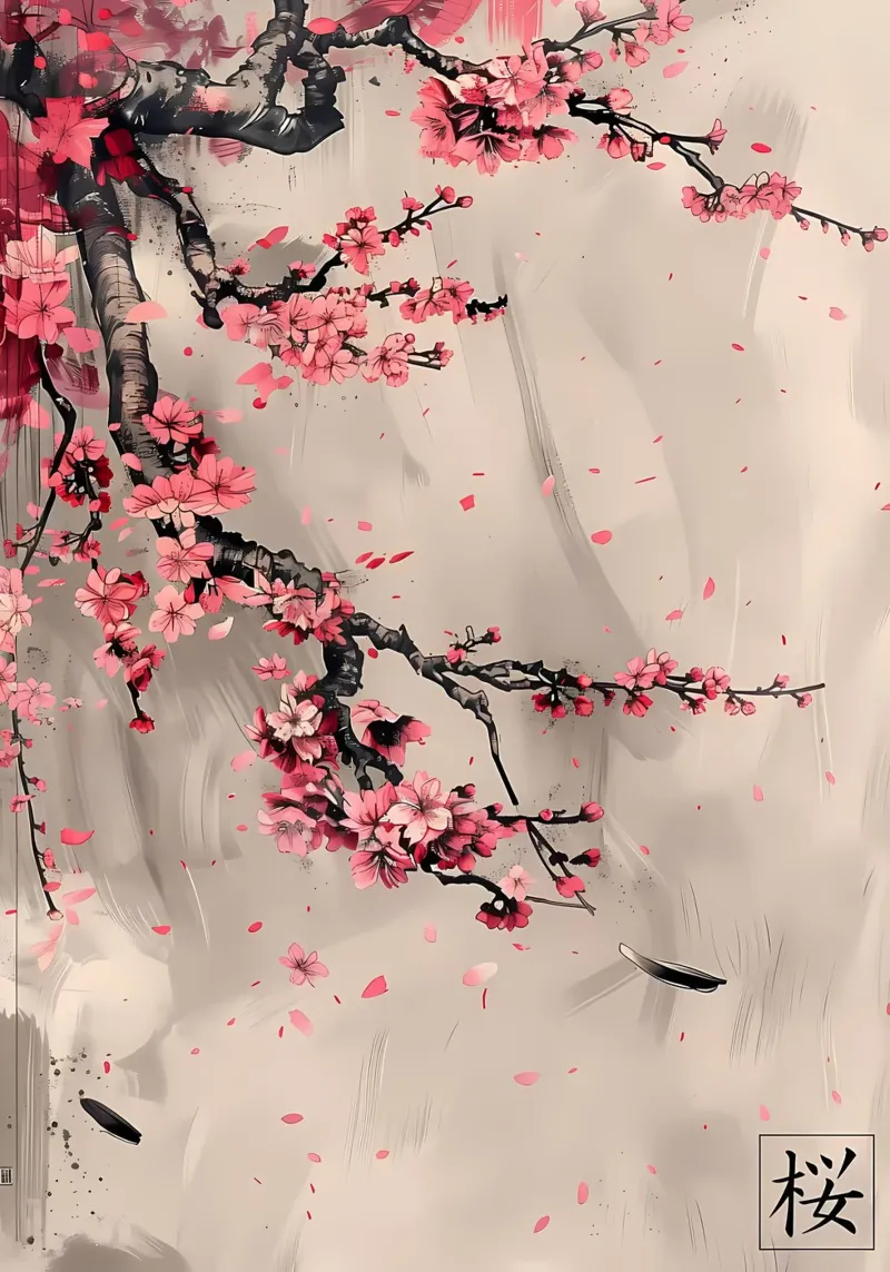 Sakura Japanisch Asiatisch Forex-Platte von Rebecca Clark Wyrick