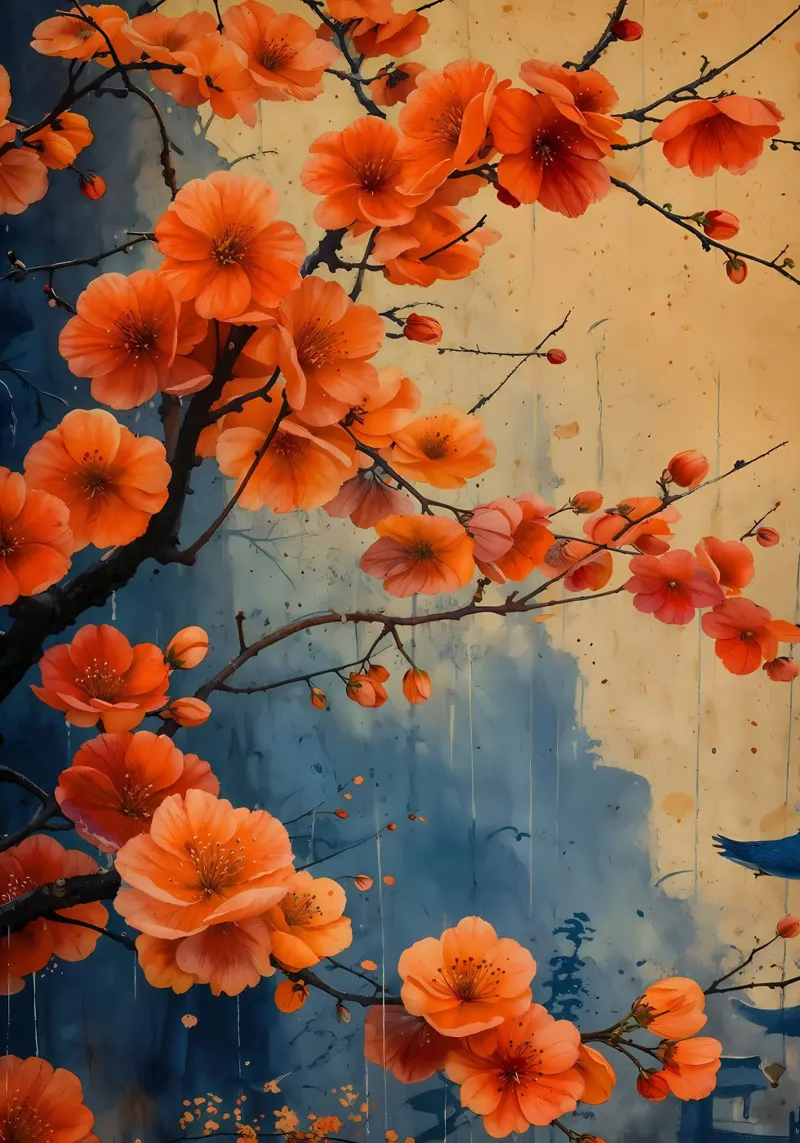 ciliegio fiore Giappone plexiglass da Rebecca Clark Wyrick