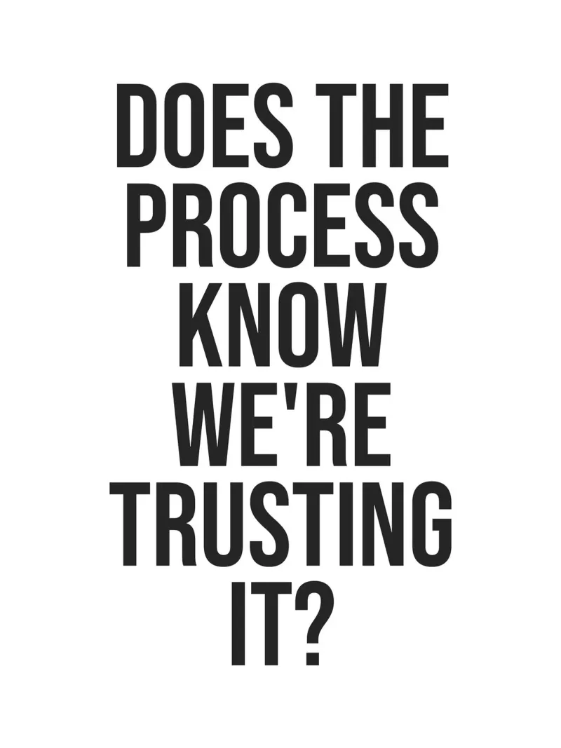 Does the process know we're trusting it Quote (White Tone) hahnemühle by Paigaam Studio