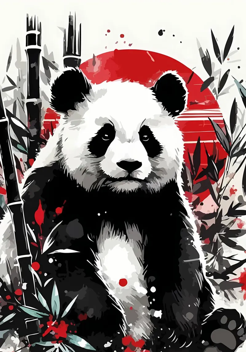 Guarda quel panda carta hahnemühle da James M Coyle