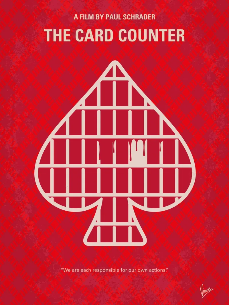 No1480 The Card Counter poster con telaio in plastica da Chungkong
