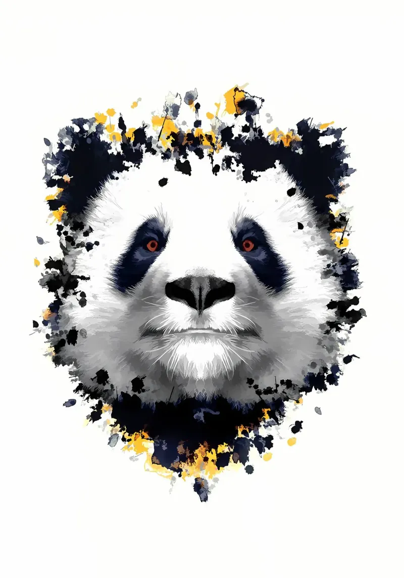 Orso panda pellicola backlit da James M Coyle