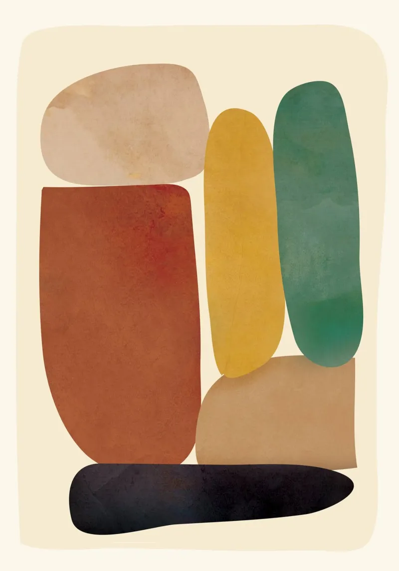 Abstract Minimal Shapes plexiglas de Flow Line