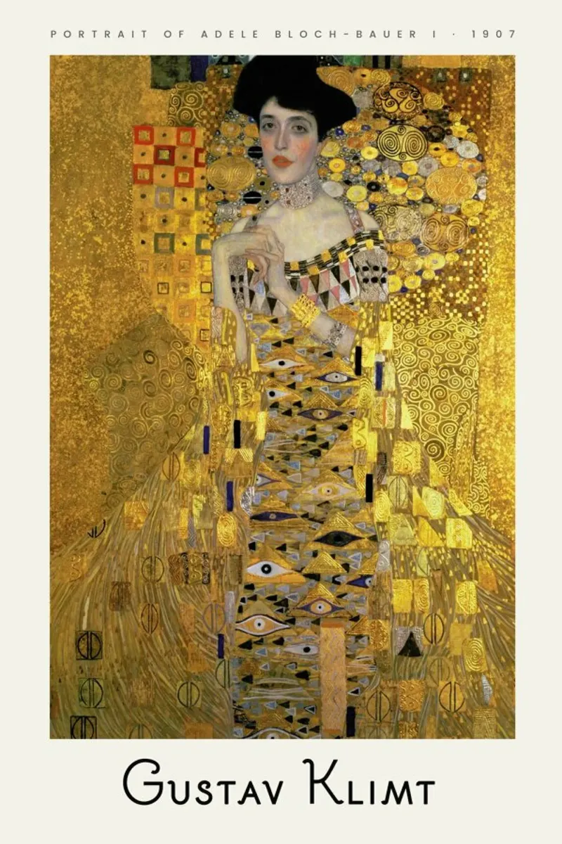 Klimt - Portrait of Adele Bloch-Bauer I carta hahnemühle da ARTOTHEK