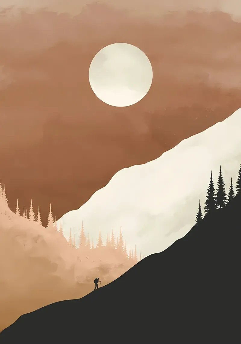 Vista invernale poster con telaio in plastica da Albert S Jacob