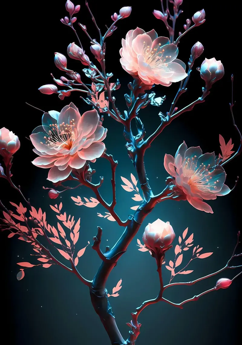 ciliegio in fiore in Giappone pellicola backlit da Rebecca Clark Wyrick