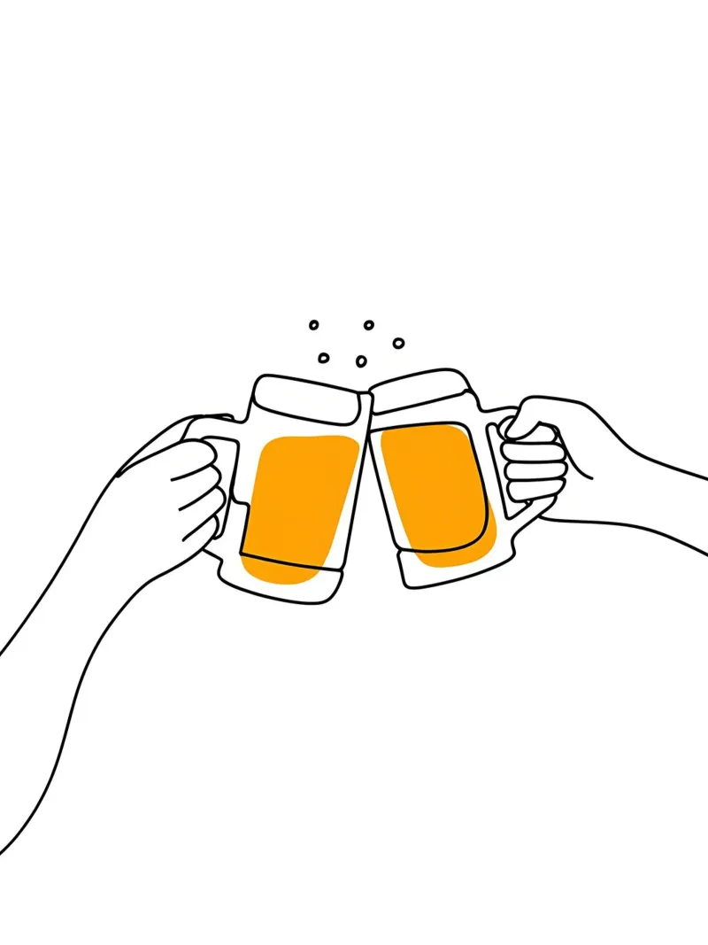 Salute 3 Line Art minimalista pellicola backlit da Viv Line Art