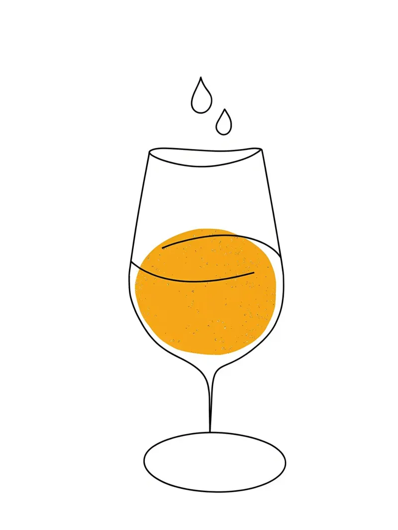 Line Art minimalista in vetro di vino pellicola backlit da Viv Line Art